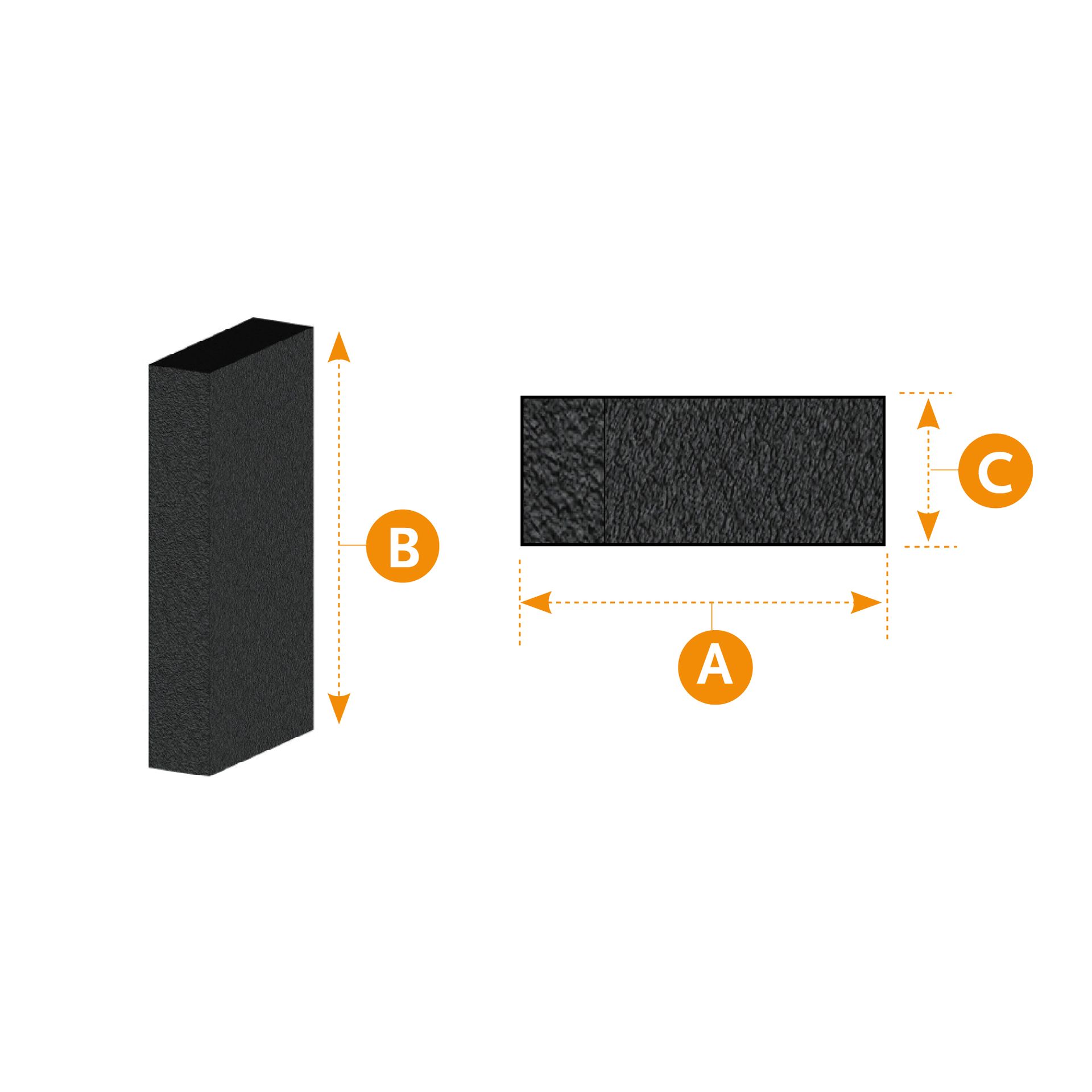 Vulblok - EPDM productafbeelding