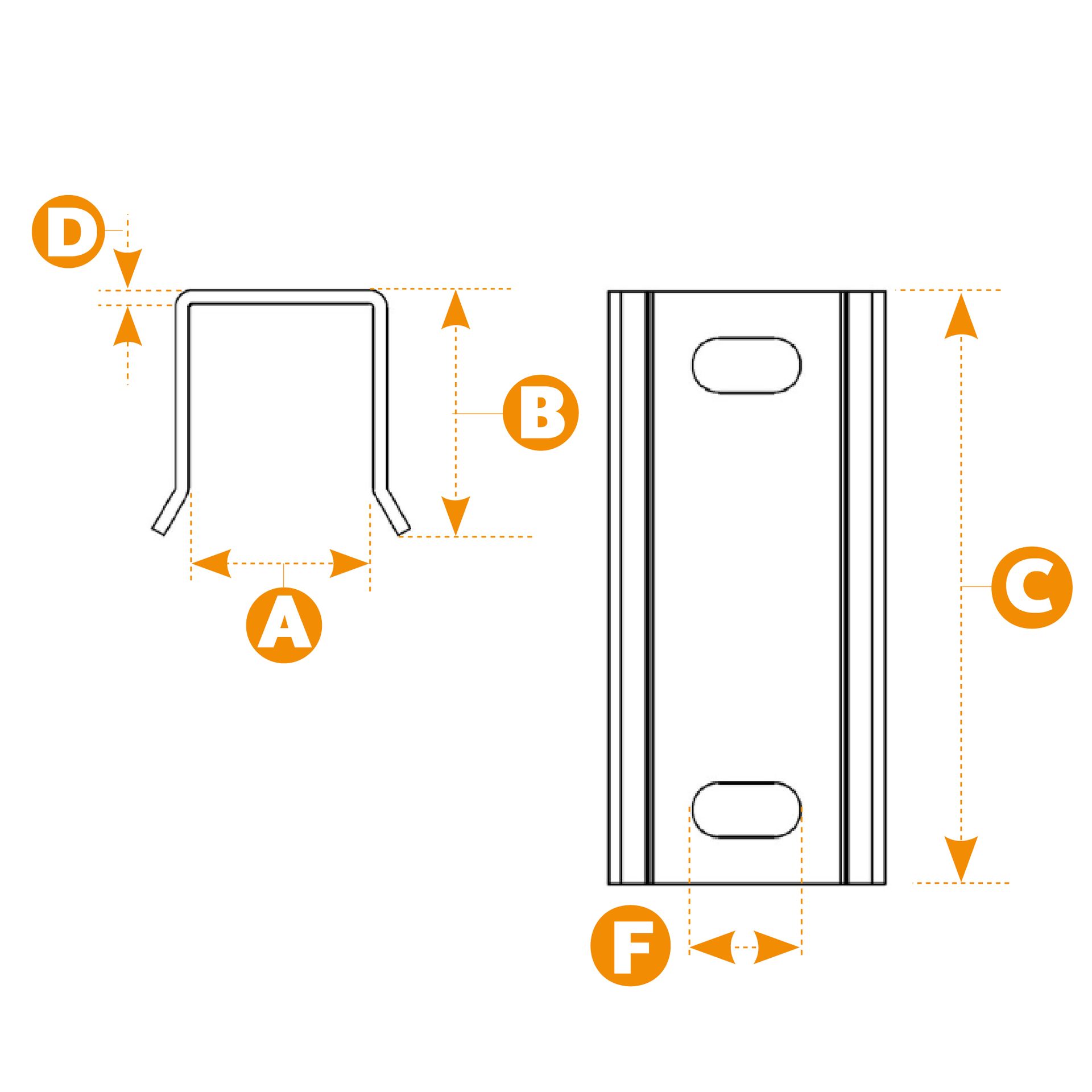 U-bracket application image